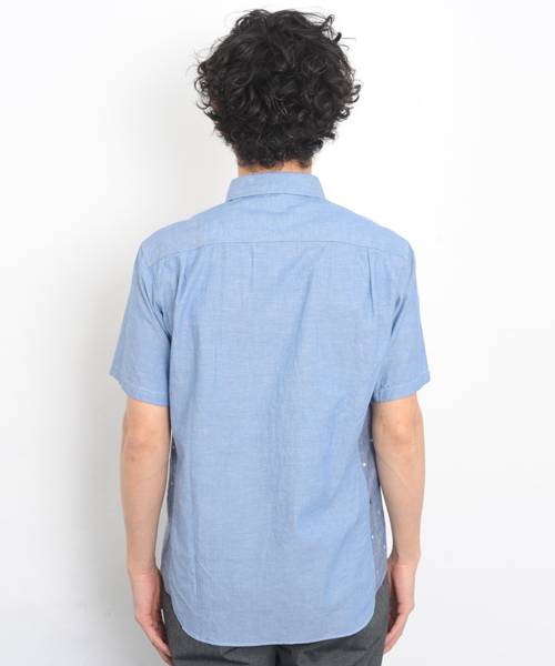 SILAS（サイラス）の「WASP SHIRT（シャツ/ブラウス・メンズ・ホワイト/ブルー・2/1/3）」の4枚目の写真