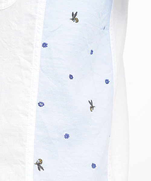 SILAS（サイラス）の「WASP SHIRT（シャツ/ブラウス・メンズ・ホワイト/ブルー・2/1/3）」の9枚目の写真