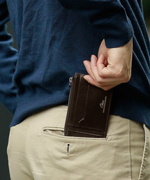 Otias（オティアス）の「オティアス Otias/バッファローレザー ファスナーポケットカードケース（財布）」