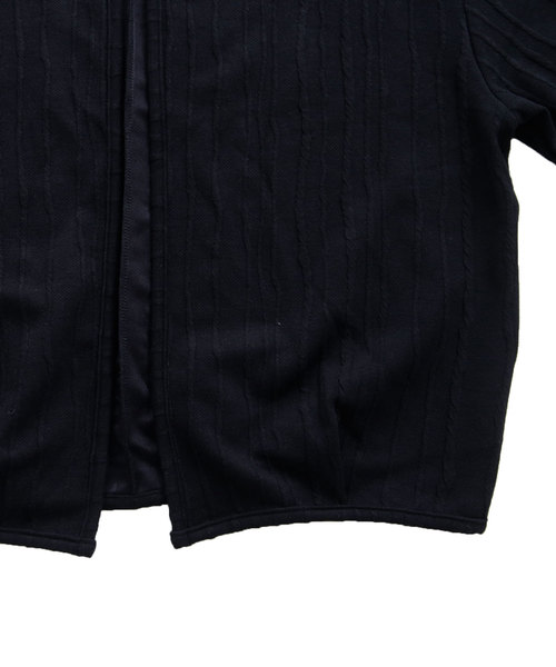 antiqua（アンティカ）の「立体柄ノーカラーカーディガン（カーディガン/ボレロ・レディース・ブラック・FREE）」の19枚目の写真