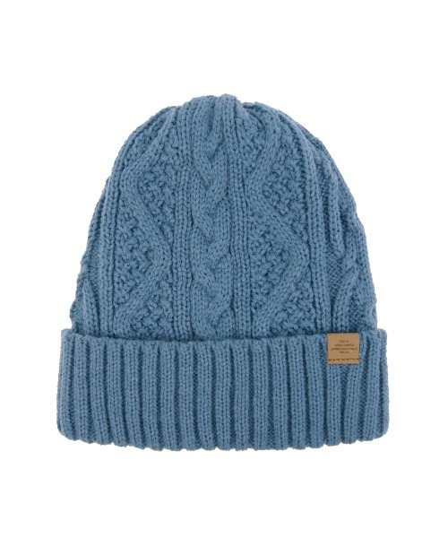 polcadot（ポルカドット）の「CABLE BOA WATCH/ケーブル 裏ボア ニットワッチ（ニットキャップ/ビーニー・レディース・ブラック/ベージュ/グレー/レッド/マスタード/アイボリー/ラベンダー/ライトグレー/ライトベージュ/ブルー/グリーン/カーキ/ダークグリーン/ネイビー・FREE）」の12枚目の写真