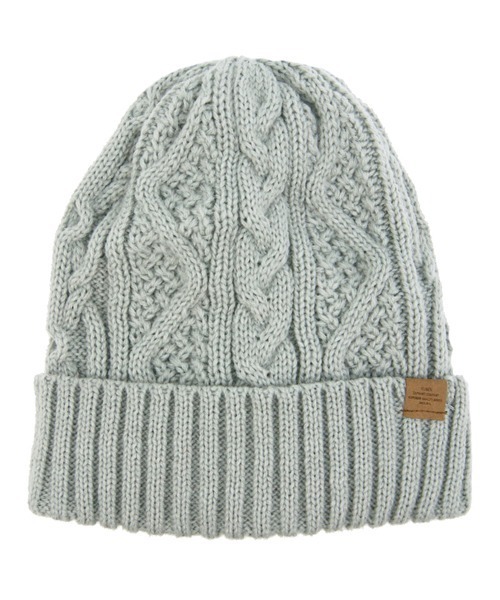 polcadot（ポルカドット）の「CABLE BOA WATCH/ケーブル 裏ボア ニットワッチ（ニットキャップ/ビーニー・レディース・ブラック/ベージュ/グレー/レッド/マスタード/アイボリー/ラベンダー/ライトグレー/ライトベージュ/ブルー/グリーン/カーキ/ダークグリーン/ネイビー・FREE）」の4枚目の写真