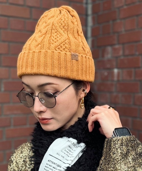 polcadot（ポルカドット）の「CABLE BOA WATCH/ケーブル 裏ボア ニット