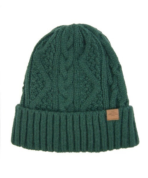 polcadot（ポルカドット）の「CABLE BOA WATCH/ケーブル 裏ボア ニットワッチ（ニットキャップ/ビーニー・レディース・ブラック/ベージュ/グレー/レッド/マスタード/アイボリー/ラベンダー/ライトグレー/ライトベージュ/ブルー/グリーン/カーキ/ダークグリーン/ネイビー・FREE）」の8枚目の写真