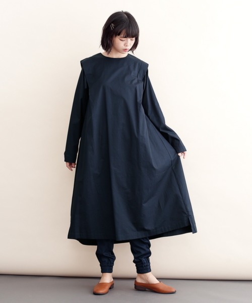 セール ワンピース Ikyu メルローイキュウ のファッション Merlot ショルダータックワンピース3574 ワンピース Merlot