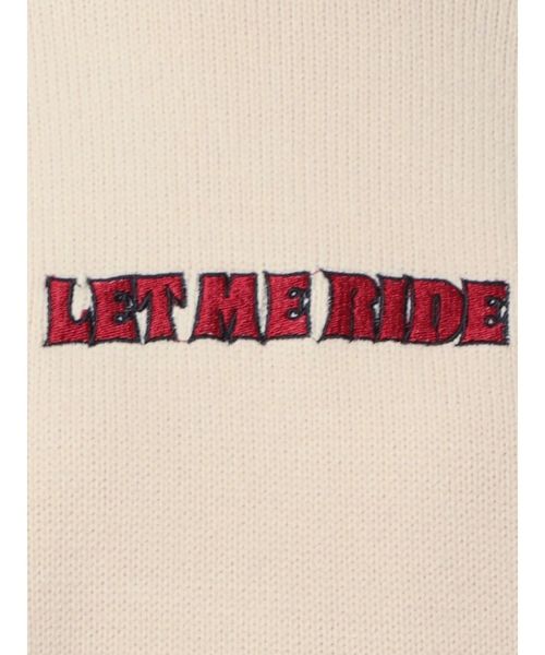jouetie（ジュエティ）の「LET ME RIDEジャカードニット（ニット/セーター・レディース・ブラック/ベージュ/アイボリー・MEDIUM）」の12枚目の写真