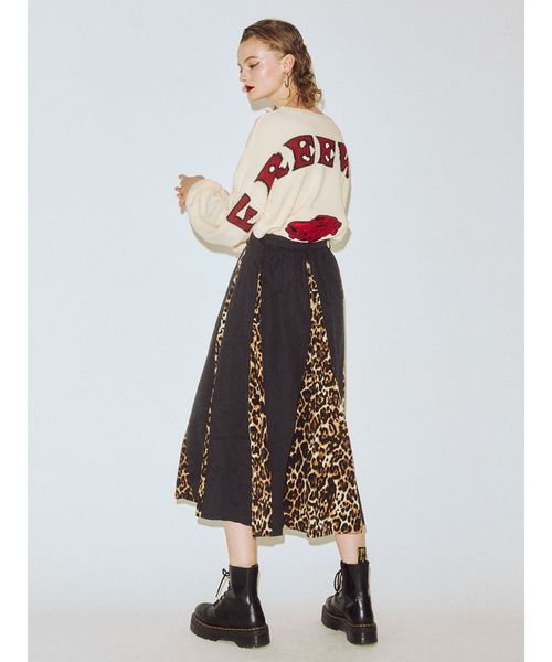 jouetie（ジュエティ）の「LET ME RIDEジャカードニット（ニット/セーター・レディース・ブラック/ベージュ/アイボリー・MEDIUM）」の14枚目の写真