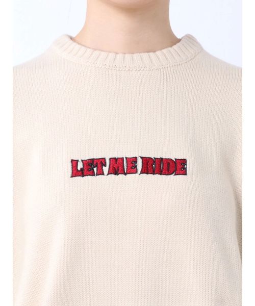 jouetie（ジュエティ）の「LET ME RIDEジャカードニット（ニット/セーター・レディース・ブラック/ベージュ/アイボリー・MEDIUM）」の18枚目の写真