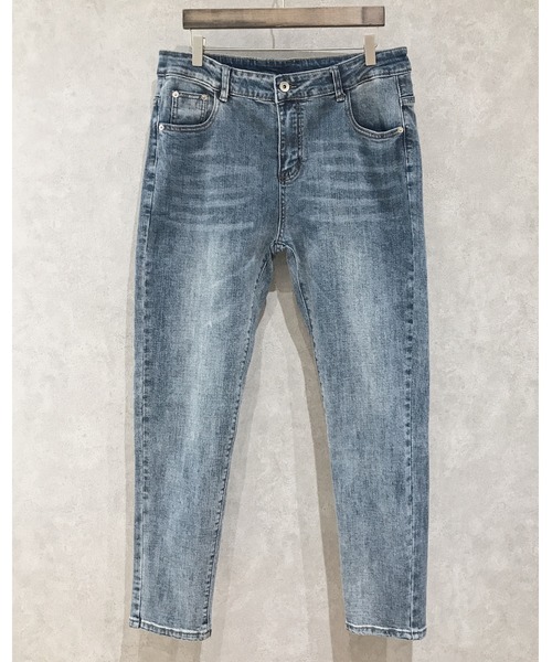 Niell（ニール）の「ストレッチツイル スキニーパンツ（チノパンツ・メンズ・ホワイト/ブラック/インディゴブルー・S/M/L/XS）」の4枚目の写真