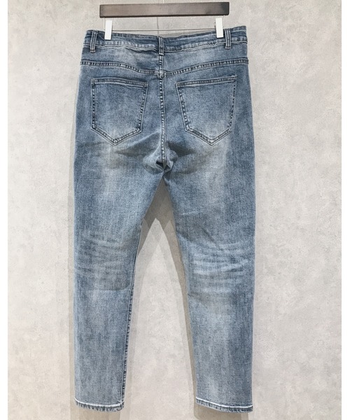 Niell（ニール）の「ストレッチツイル スキニーパンツ（チノパンツ・メンズ・ホワイト/ブラック/インディゴブルー・S/M/L/XS）」の8枚目の写真