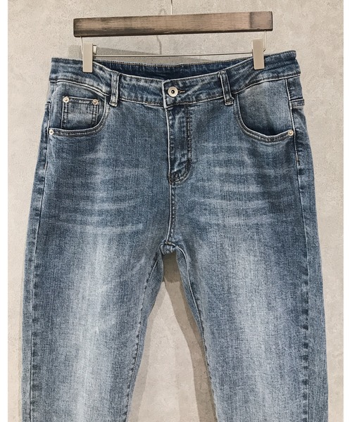 Niell（ニール）の「ストレッチツイル スキニーパンツ（チノパンツ・メンズ・ホワイト/ブラック/インディゴブルー・S/M/L/XS）」の5枚目の写真