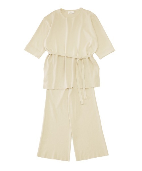 select MOCA(セレクトモカ)の「8分袖サマーニットセットアップ(セットアップ・レディース・ライトグリーン/アイボリー/ベージュ・FREE)」の16枚目の写真