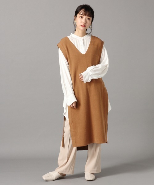 LOWRYS FARM(ローリーズファーム)の「サイドリボンワンピース 870286(ワンピース・レディース・ブラック/グレイッシュベージュ/グリーン/ブラウン/モカ・FREE)」の3枚目の写真