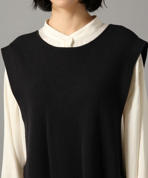 LOWRYS FARM(ローリーズファーム)の「サイドリボンワンピース 870286(ワンピース・レディース・ブラック/グレイッシュベージュ/グリーン/ブラウン/モカ・FREE)」の13枚目の写真