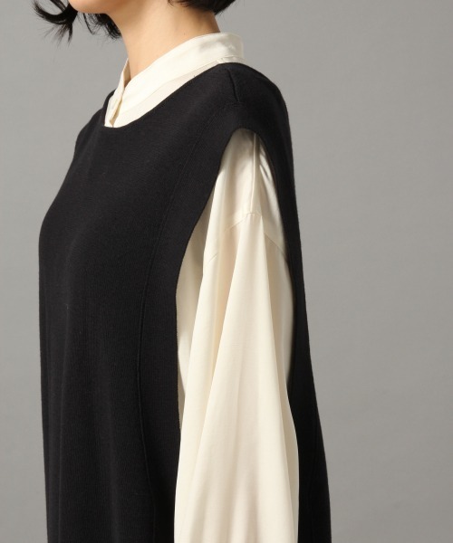 LOWRYS FARM(ローリーズファーム)の「サイドリボンワンピース 870286(ワンピース・レディース・ブラック/グレイッシュベージュ/グリーン/ブラウン/モカ・FREE)」の14枚目の写真