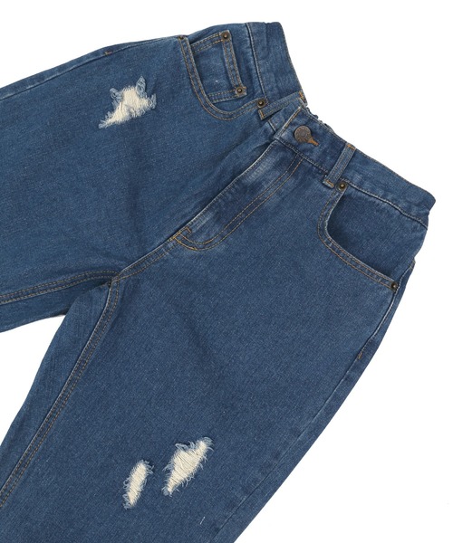 PUNYUS（プニュズ）の「ボーイズデニムパンツ（デニムパンツ・レディース・インディゴブルー/ホワイト/ダークインディゴブルー/ブラック系その他・1/2/4/3）」の16枚目の写真