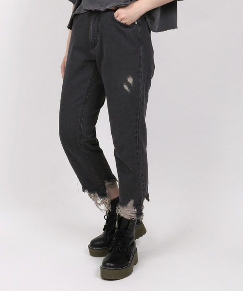 PUNYUS（プニュズ）の「ボーイズデニムパンツ（デニムパンツ・レディース・インディゴブルー/ホワイト/ダークインディゴブルー/ブラック系その他・1/2/4/3）」の20枚目の写真