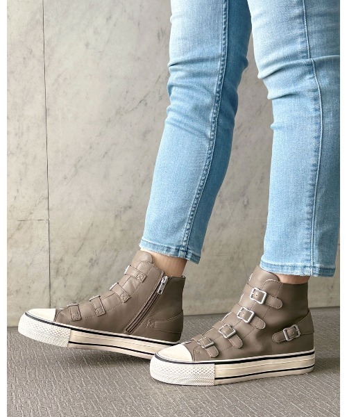 ASH アッシュ【VIRGIN】ベルトハイカットスニーカー ASH/アッシュ【VIRGIN】ベルトハイカットスニーカー インヒール ロック