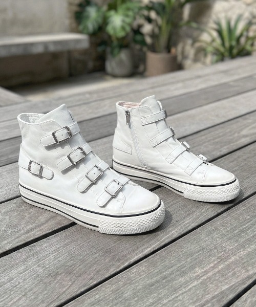 脚長！ASH ウェッジソールスニーカー　ヴィンテージ加工 ハイカットブーツ アッシュ ASH【VIRGIN】ベルトハイカットスニーカー｜HAYASHIGO ONLINE