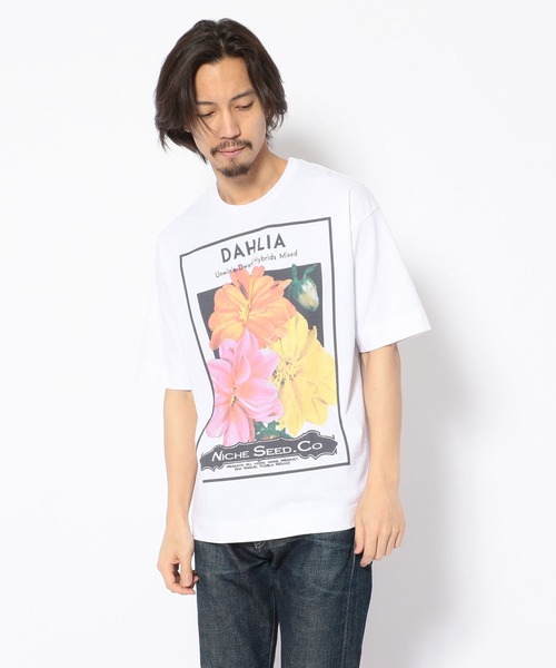 niche.（ニッチ）の「niche.(ニッチ) Flower seeds Tシャツ DAHLIA（Tシャツ/カットソー）」 WEAR