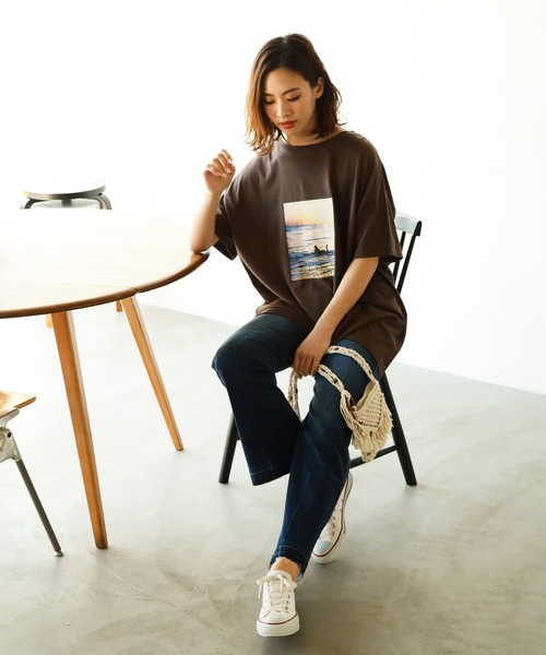 BAYFLOW（ベイフロー）の「セミフレアデニム（デニムパンツ・レディース・ブルー/ライトブルー・MEDIUM/SMALL/LARGE）」の21枚目の写真