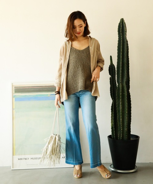 BAYFLOW（ベイフロー）の「セミフレアデニム（デニムパンツ・レディース・ブルー/ライトブルー・MEDIUM/SMALL/LARGE）」の19枚目の写真