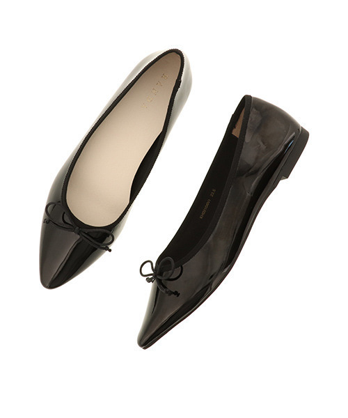 RANDA(ランダ)の「ポインテッドトゥレインバレエシューズ(レインシューズ・レディース・ブラック/レッド/クリーム/ピンクゴールド/パイソン・22/22.5/23/23.5/24/24.5/25/25.5)」の12枚目の写真