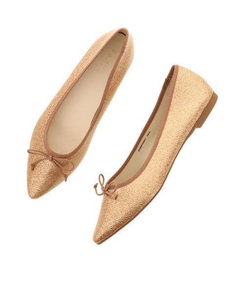 RANDA(ランダ)の「ポインテッドトゥレインバレエシューズ(レインシューズ・レディース・ブラック/レッド/クリーム/ピンクゴールド/パイソン・22/22.5/23/23.5/24/24.5/25/25.5)」の15枚目の写真