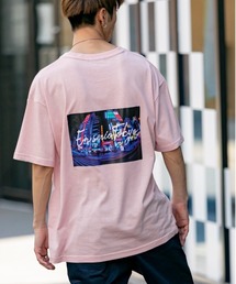 En serio TOKYO | 吸湿速乾機能ボディ/カタカナロゴ＆バックフォト/ルーズシルエットTシャツ/【FAST TOWN】(Tシャツ/カットソー)
