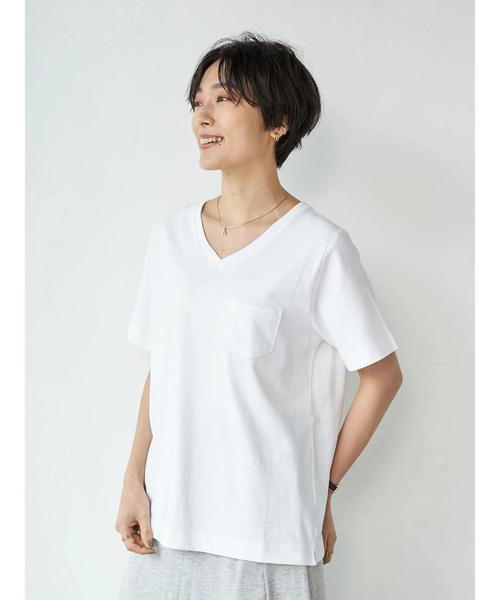 【美品✨】AP STUDIO CORSICA Vネックワッフルプルオーバー　ロゴ セール】Vネックロゴドロストプルオーバー（スウェット）｜niko