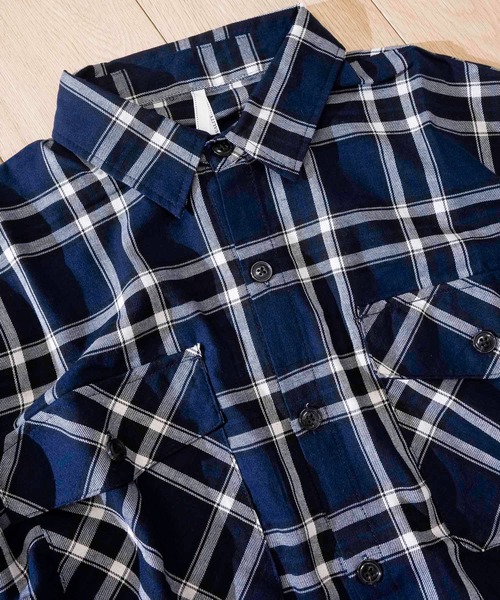 格安saleスタート高評価 John S John S Closet ジョンズクローゼット のファッション Closet ジョンズクローゼット の シャツ ブラウス チェックワークポケットbigシャツ シャツ ブラウス Closet I