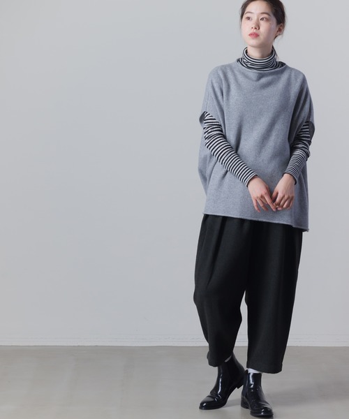 SO（エスオー）の「ウール混 サルエルタックパンツ（その他パンツ・レディース・ブラック/ブラウン・FREE）」の6枚目の写真