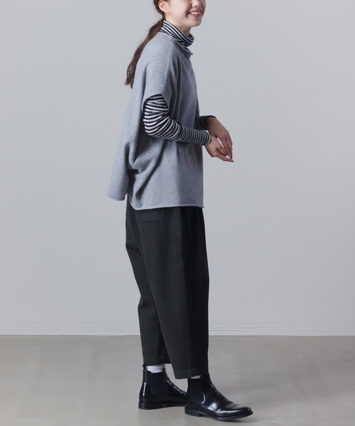 SO（エスオー）の「ウール混 サルエルタックパンツ（その他パンツ・レディース・ブラック/ブラウン・FREE）」の8枚目の写真