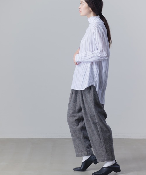 SO（エスオー）の「ウール混 サルエルタックパンツ（その他パンツ・レディース・ブラック/ブラウン・FREE）」の9枚目の写真