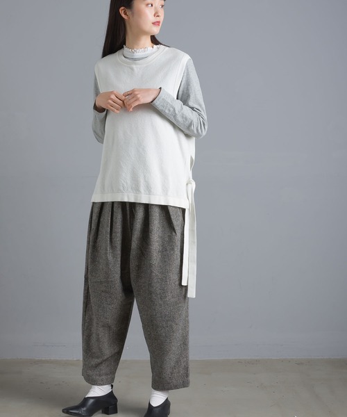 SO（エスオー）の「ウール混 サルエルタックパンツ（その他パンツ・レディース・ブラック/ブラウン・FREE）」の20枚目の写真