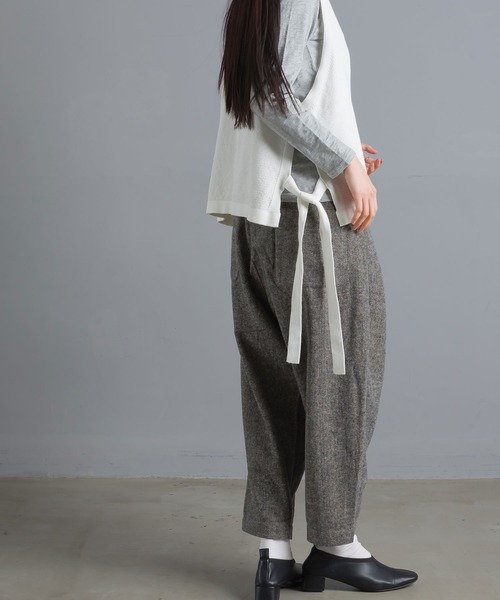 SO（エスオー）の「ウール混 サルエルタックパンツ（その他パンツ・レディース・ブラック/ブラウン・FREE）」の16枚目の写真