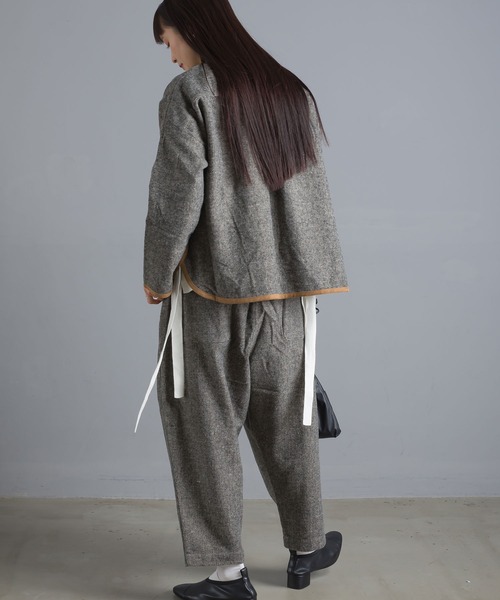 SO（エスオー）の「ウール混 サルエルタックパンツ（その他パンツ・レディース・ブラック/ブラウン・FREE）」の15枚目の写真