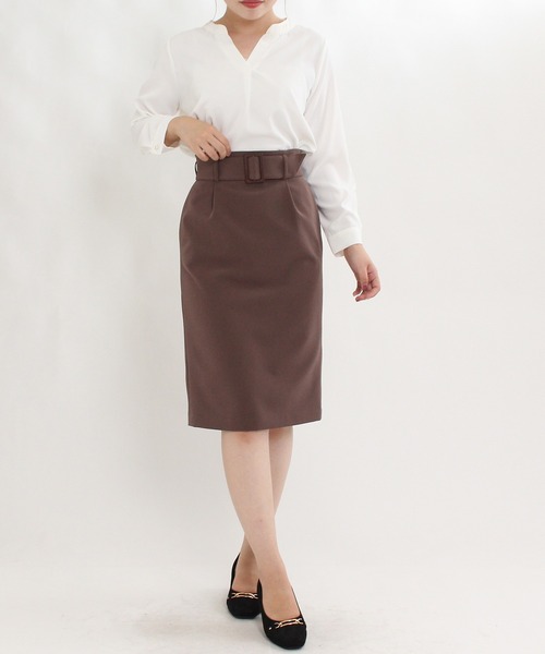 TRUDEA(トルディア)の「とろみスキッパーブラウス(シャツ/ブラウス・レディース・ピンクベージュ/ミント/ベージュ/サックスブルー/ブラウン/ホワイト/ブルー/グレイッシュベージュ/ブラック/ライトグレー/チャコールグレー/グレー・MEDIUM/LARGE)」の17枚目の写真
