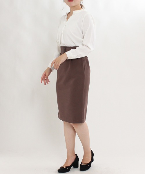 TRUDEA(トルディア)の「とろみスキッパーブラウス(シャツ/ブラウス・レディース・ピンクベージュ/ミント/ベージュ/サックスブルー/ブラウン/ホワイト/ブルー/グレイッシュベージュ/ブラック/ライトグレー/チャコールグレー/グレー・MEDIUM/LARGE)」の18枚目の写真