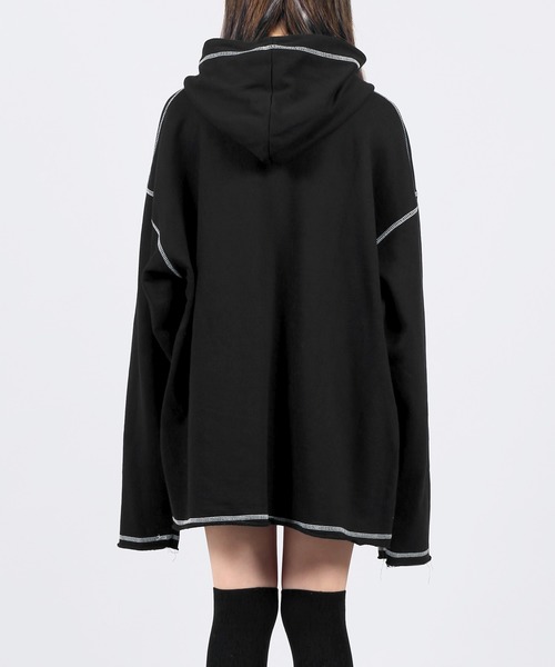 DING（ディング）の「DING/ステッチパーカー（パーカー・レディース・ブラック・FREE）」の5枚目の写真