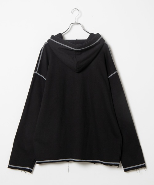 DING（ディング）の「DING/ステッチパーカー（パーカー・レディース・ブラック・FREE）」の4枚目の写真