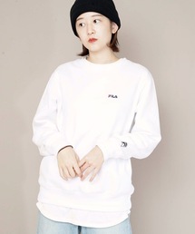 【FILA/フィラ】ワンポイントトレーナー/スウェット ワンポイントロゴ刺繍