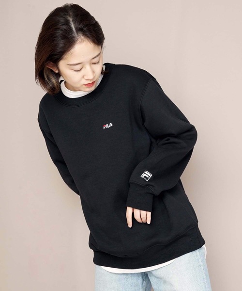 FILA(フィラ)の「【FILA/フィラ】ワンポイントトレーナー/スウェット ワンポイントロゴ刺繍(スウェット・レディース・ホワイト/ブラック/ワイン/ネイビー・MEDIUM/LARGE/X-LARGE)」の21枚目の写真