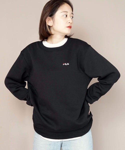 FILA(フィラ)の「【FILA/フィラ】ワンポイントトレーナー/スウェット ワンポイントロゴ刺繍(スウェット・レディース・ホワイト/ブラック/ワイン/ネイビー・MEDIUM/LARGE/X-LARGE)」の22枚目の写真