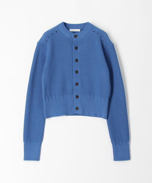 TOMORROWLAND ボタン付きカーディガン 青 楽天市場】◇ MACPHEE マカフィ コットンリブクルーネック