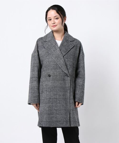 日本人気超絶の の La Sric グレンチェックショートコート スーパーセール大好評の