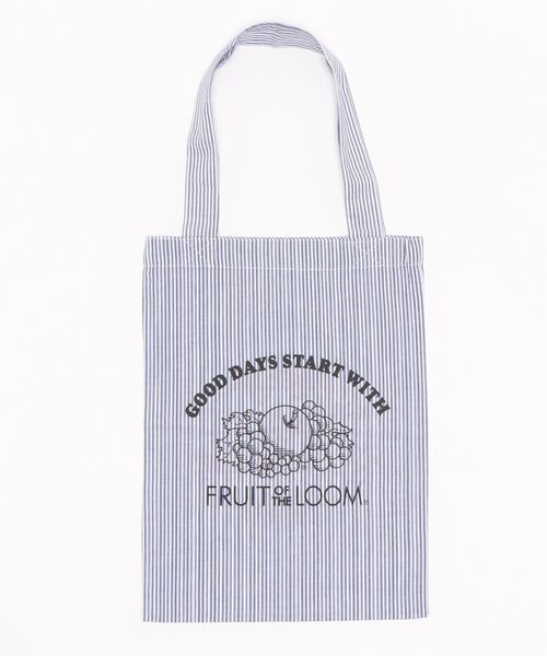 FRUIT OF THE LOOM（フルーツオブザルーム）の「ストライプ リバーシブルトートバッグ（トートバッグ・レディース・サックスブルー/ネイビー/レッド・FREE）」の10枚目の写真