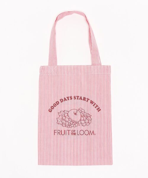 FRUIT OF THE LOOM（フルーツオブザルーム）の「ストライプ リバーシブルトートバッグ（トートバッグ・レディース・サックスブルー/ネイビー/レッド・FREE）」の12枚目の写真
