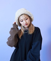 Vicci（ビッチ）の「『vicci/ヴィッチ』プードルファーバケットハット（ハット）」