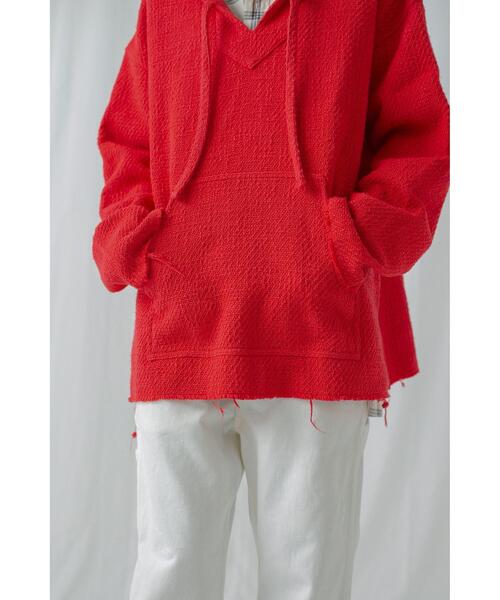 MONKEY TIME（モンキータイム）の「＜monkey time＞ G/DYE COTTON MEXICAN PARKA/メキシカンパーカー（パーカー・メンズ・レッド/ブラック・L/S/M）」の11枚目の写真